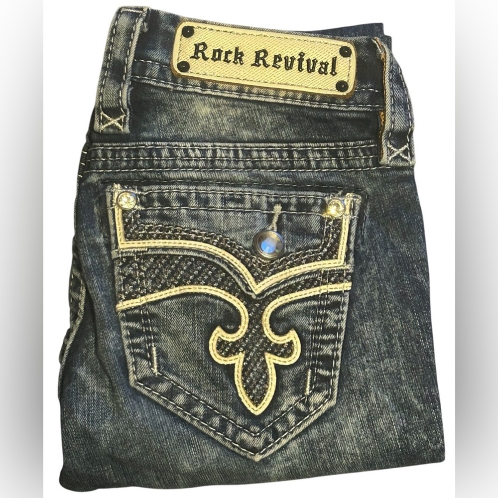 Rock Revival Jeans Size 24/31 Low Rise Worn Once